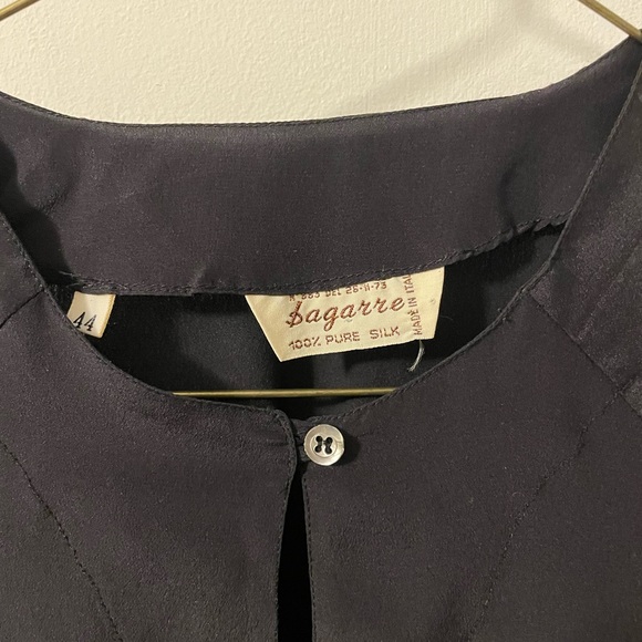 100% Silk Longsleeve Blouse - Picture 3 of 5